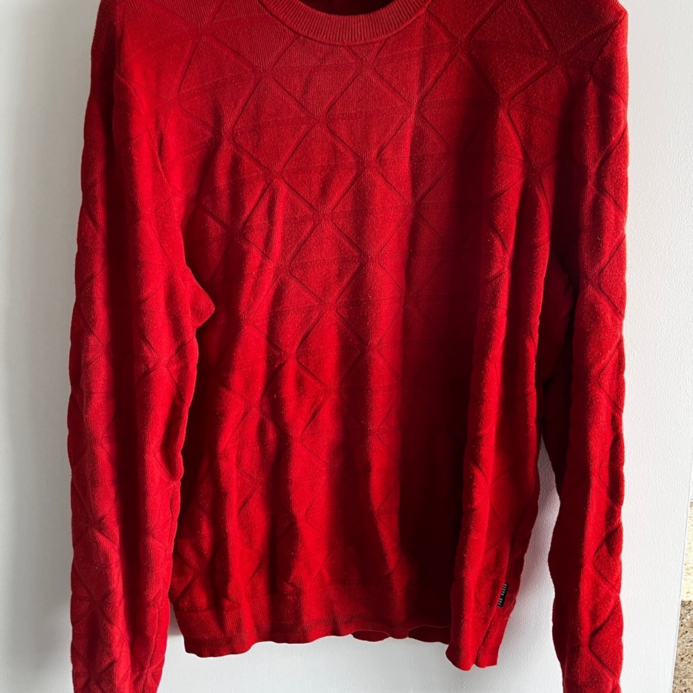 Ted Baker Red and Blue Sweater